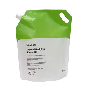 Eco-friendly 3000ml PE Plastic Security Portable Leak Proof Bag <b>Stand</b> up Pouch with Spout for <b>Laundry</b> Liquid Household Use - Product Image 4