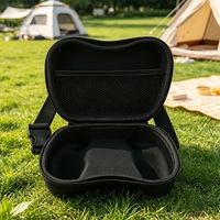 Étui de protection rigide en EVA moulé sur mesure pour manette de jeu, sac de voyage avec bandoulière et poche en filet pour manettes PS5 PS4