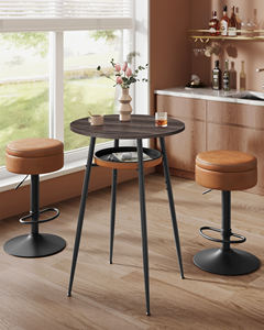 <span class=keywords><strong>Mesa</strong></span> <span class=keywords><strong>Alta</strong></span> de Cóctel <span class=keywords><strong>VASAGLE</strong></span> para Cocina, <span class=keywords><strong>Mesa</strong></span> Redonda <span class=keywords><strong>Alta</strong></span> de Bar para el Hogar, <span class=keywords><strong>Mesa</strong></span> de Bar de Fácil Montaje con Almacenamiento - Product Image 3