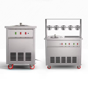 Thick Cut <strong>Ice</strong> <strong>Cream</strong> <strong>Maker</strong> Commercial Single Pot Single Pressure Round Pan <strong>Ice</strong> <strong>Cream</strong> <strong>Maker</strong> Fried Fruit Yogurt Machine Stalls - Product Image 6