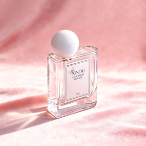 Custom 100ml Glass <strong>Bottle</strong> <strong>Pink</strong> 50ml Clear Unique Square Luxury Empty <strong>Perfume</strong> Spray <strong>Bottle</strong> and Boxes with Multicolored Lid - Product Image 1