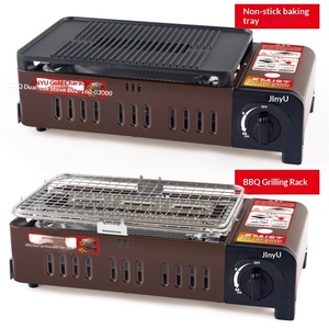 Estufa de <span class=keywords><strong>Gas</strong></span> Portátil Jin Yu de Doble Uso, Resistente al Viento, para Barbacoa y Picnic al Aire Libre, Tipo Tarjeta - Product Image 2
