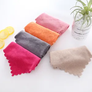 wholesale 8 pack plain reusable tea soft towel set knitted hand microfiber 30x30 kitchen cleaning cloth towel