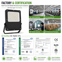 Reflector LED de Alta Luminosidad para Estadios con Chip SMD2835, Garantía de 5 Años, para Jardín, Parque y Exteriores