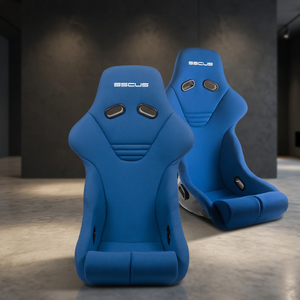 Asiento Deportivo Premium SSCUS Monza 424 de Fibra de Vidrio y Tela, Asiento de Carreras Tipo Bucket Completo, Ligero, Duradero, Ajuste Universal, Calidad de Exportación - Product Image 1