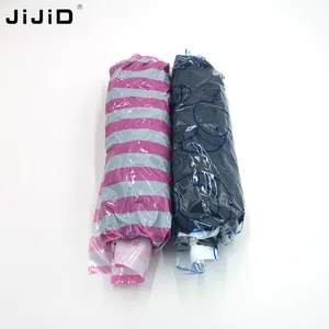 衣類用JiJiDハンドローリング圧縮収納バッグプラスチック製真空パッキングサック旅行用スペースセーバーバッグ荷物用
