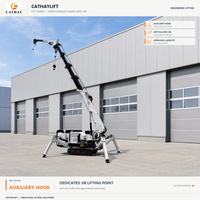 Grue araignée télescopique compacte économique de 1,2 à 12 tonnes, à moteur diesel/essence, avec plateforme rotative à 360°, pour la location industrielle