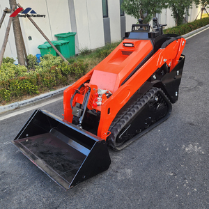 FREE SHIPPING Household Garden New <strong>Small</strong> Mini <strong>Loader</strong> Crawler Track Mini Skid Steer <strong>Loader</strong> With Fork - Product Image 1