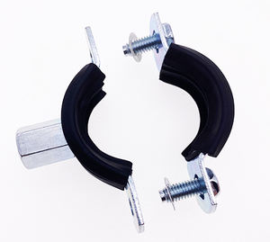 2024 nouveaux clips métalliques rond cantonnière pince boulon écrou M10 tuyau Tube EPDM caoutchouc M8 colliers de serrage avec deux vis latérales de l'usine - Product Image 1