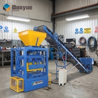 Machine à fabriquer des briques électriques QT4-24, machine à fabriquer des blocs de béton pas chère à vendre, prix de la machine à fabriquer des briques solides