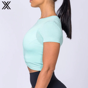 Femmes <span class=keywords><strong>blanc</strong></span> débardeur coton femme <span class=keywords><strong>crop</strong></span> <span class=keywords><strong>top</strong></span> maille Épissage processus Fitness costume de yoga - Product Image 3