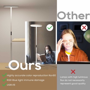 Có thể điều chỉnh Led tầng Đèn đọc sách, mắt-chăm sóc đứng ánh sáng với linh hoạt cổ ngỗng và ổn định cột cơ sở cho nghiên cứu phòng - Product Image 6