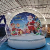 Globe de neige gonflable en PVC pour Noël, taille humaine, pour usage commercial, pour jardin