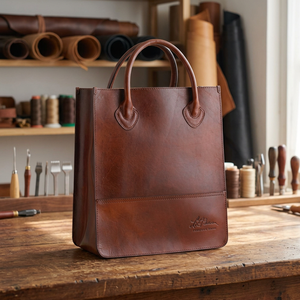 Sac à main en cuir véritable fait main Accent Fashion, personnalisable, imperméable, broderie, fermeture éclair, cadeau personnalisé pour filles, logo écologique - Product Image 1