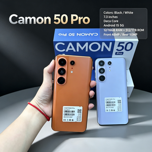 สมาร์ทโฟน Tecno Camon 50 Pro ระบบแอนดรอยด์ หน้าจอ HD ขนาด 6.8 นิ้ว รองรับ LTE ชิปประมวลผล Deca Core หน่วยความจำ 24+512GB แบตเตอรี่ 5000mAh ของแท้จากโรงงาน สภาพใหม่ - Product Image 2