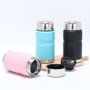 <b>Insulated</b> Food Jar <b>Lunch</b> <b>Box</b> Stainless Steel Lid Cylinder Shape Home Car Office Outdoor Use - Product Image 3