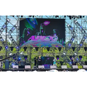 ステージコンサート用レンタルLEDディスプレイウォールP2.6P2.9 P3.91mm大型ステージ背景LEDビデオウォール