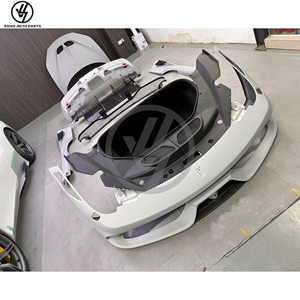 Nouveau kit carrosserie style spécial en fibre de carbone semi-sèche, pare-chocs avant/arrière à visser, pièces automobiles pour 458 Italia Spider 2010-2015 - Product Image 2