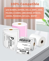 Imprimante d'étiquettes thermiques 4x6 pouces très vendue - Rouleau de 500 étiquettes d'expédition blanches/rouleau pour la logistique d'entrepôt