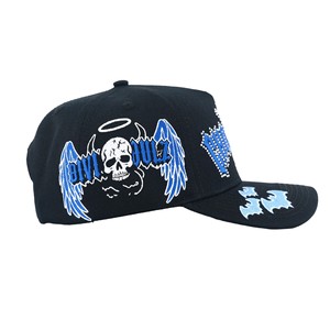 Casquettes de baseball Tcap China à 5 panneaux avec broderie 3D personnalisée et visière en forme de A - Product Image 4