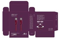 Câble USB-C de charge rapide PD 60W 1m avec gaine en nylon, Type-C vers Type-C, pour iPhone 15 16 et Android