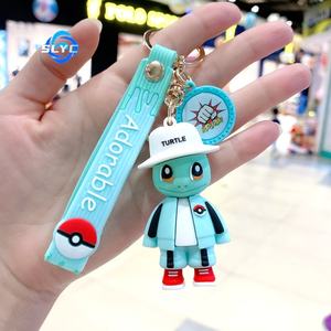 New Third Generation Cartoon <strong>Pokemoned</strong> <strong>Hoodie</strong> Pikachu Pendant Squirtle Car Keychain - Product Image 4