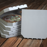 Boîte à pizza carrée en carton ondulé, prix usine Vietnam, matériaux recyclés écologiques, personnalisable, luxe moderne, robuste