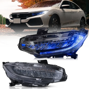 Ensemble de phares avant LED VLAND pour <span class=keywords><strong>Honda</strong></span> <span class=keywords><strong>Civic</strong></span> 10e génération FK7 EX EXL FC SI <span class=keywords><strong>RS</strong></span> LX 2016 2017 2018 2019 2020 <span class=keywords><strong>2021</strong></span> - Product Image 1