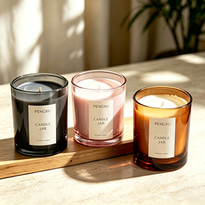 Envase <span class=keywords><strong>de</strong></span> Lujo Personalizado para Velas <span class=keywords><strong>de</strong></span> <span class=keywords><strong>12</strong></span> Onzas, Tapa <span class=keywords><strong>de</strong></span> <span class=keywords><strong>Vidrio</strong></span> para Velas, Frasco <span class=keywords><strong>de</strong></span> <span class=keywords><strong>Vidrio</strong></span> Transparente para Velas - Product Image 1