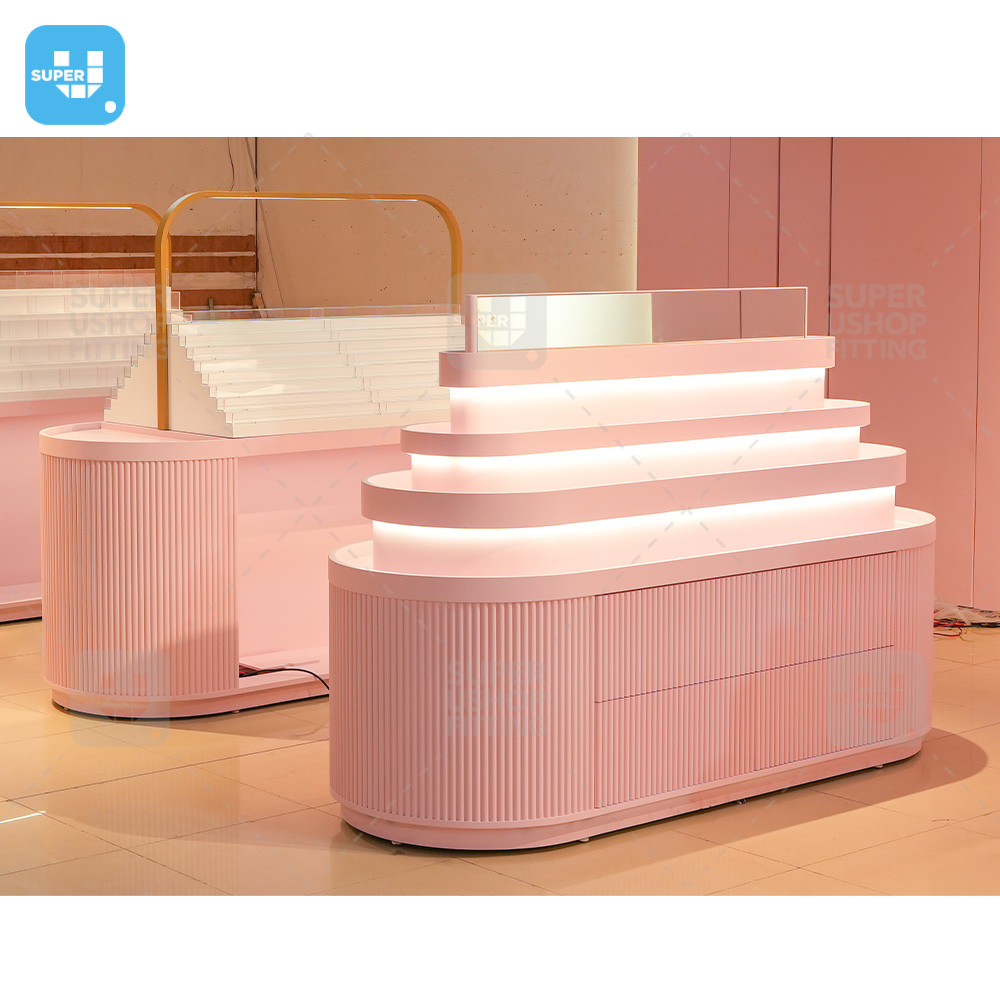 Wholesale Cosmetic Display Table Eco-Friendly Display Rack