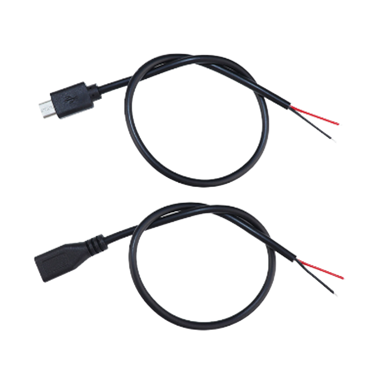 Custom High-Speed 2-core 4-<strong>Wire</strong> Data Micro <strong>USB</strong> 10cm 20cm PVC Open <strong>Bare</strong> <strong>End</strong> <strong>Cable</strong> for Computer Strong Universal 3A Fast Charging