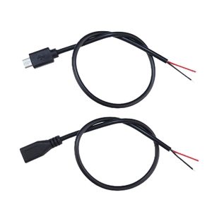 Custom <strong>High</strong>-Speed 2-core 4-Wire Data Micro USB 10cm 20cm PVC Open Bare <strong>End</strong> Cable for <strong>Computer</strong> Strong Universal 3A Fast Charging - Product Image 1