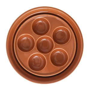 Wholesale ceramic plates, minimalist style, underglaze painted breakfast <b>egg</b> trays, steaming trays, household high-temperature - Product Image 2
