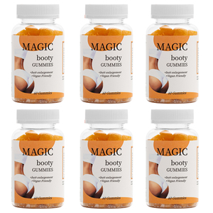 Натуральные жевательные конфеты Magic Booty Gummies для увеличения ягодиц, для красоты, халяль/кошер, с антиоксидантной поддержкой - 60 жевательных конфет - Product Image 3