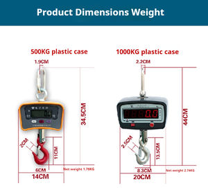 Heavy Weight Weighing Hanging <strong>Electronic</strong> Wireless 500kg Digital Crane <strong>Scale</strong> <strong>Industry</strong> Hook Hoist Digital Crane <strong>Scale</strong> - Product Image 2