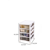 Meuble de rangement sous bureau en plastique, étagère multi-niveaux pour la maison et le bureau, idéal pour documents et masques, aucune installation requise