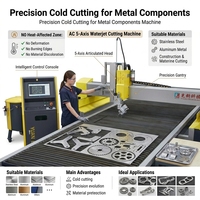 YUANLI Nouvelle Conception Machine de Découpe à Jet d'Eau Multifonctionnelle Métal Pierre Verre Caoutchouc Mousse CNC 3D 5 Axes