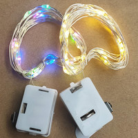Petite boîte-cadeau de Noël blanche LED guirlandes lumineuses fil de cuivre lampe trois vitesses réglage carré fleur gâteau décor IP44 étanche