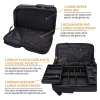 Sac à dos de coiffeur personnalisé avec logo, grande capacité, pour le rangement des outils de coiffure, sac de voyage pour coiffeur, sac cosmétique pour coiffeur