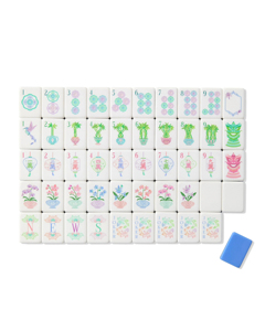 Jeu de Mahjong de Luxe Moderne Moonlight, Tuiles Acryliques Américaines et Juives, Ensemble de 164 Pièces pour le Divertissement, En Stock - Product Image 2