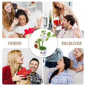 <span class=keywords><strong>Maceta</strong></span> de Flores Artificiales de <span class=keywords><strong>Aguacate</strong></span> Hecha a Mano, Adorno de Ganchillo Personalizado para Decoración del Hogar y Oficina - Product Image 4