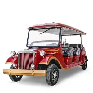 Voiture électrique de luxe classique de style rétro chinois, type voiturette de golf <span class=keywords><strong>vintage</strong></span>, avec des éléments de luxe et de style ancien - Product Image 5