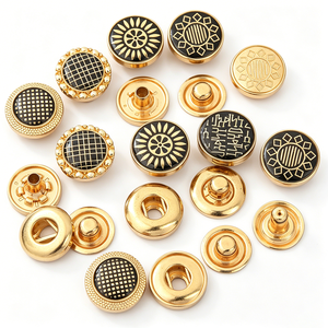 Custom Made Brand logo 18mm Press Metal Magnetic <b>Button</b> Prong Snap <b>Buttons</b> - Product Image 6