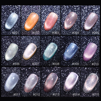 Logo de marque OEM 30 couleurs oeil de chat 15ml résine vernis à ongles gels uv nail art produit 2022
