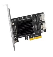 Carte d'extension SATA PCIE vers SFF8087 Mini SAS, 8 ports SATA 3.0 vers contrôleur PCIe3.0 vers SFF-8087, adaptateur de puce ASM1166