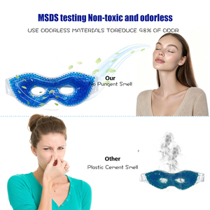 <span class=keywords><strong>Masque</strong></span> oculaire réutilisable en gel en forme d'œil, compresse chaude/froide, taille personnalisée, classe médicale I, non toxique, soulagement de la douleur, soulagement de la fatigue - Product Image 6