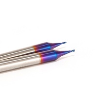 Micro fraise en carbure de tungstène HRC60 2 cannelures CNC fraise 0.5mm diamètre OEM de haute précision