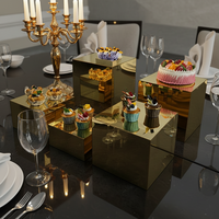 Présentoirs modernes en acrylique pour buffet, idéaux pour les gâteaux et les snacks de la pause thé