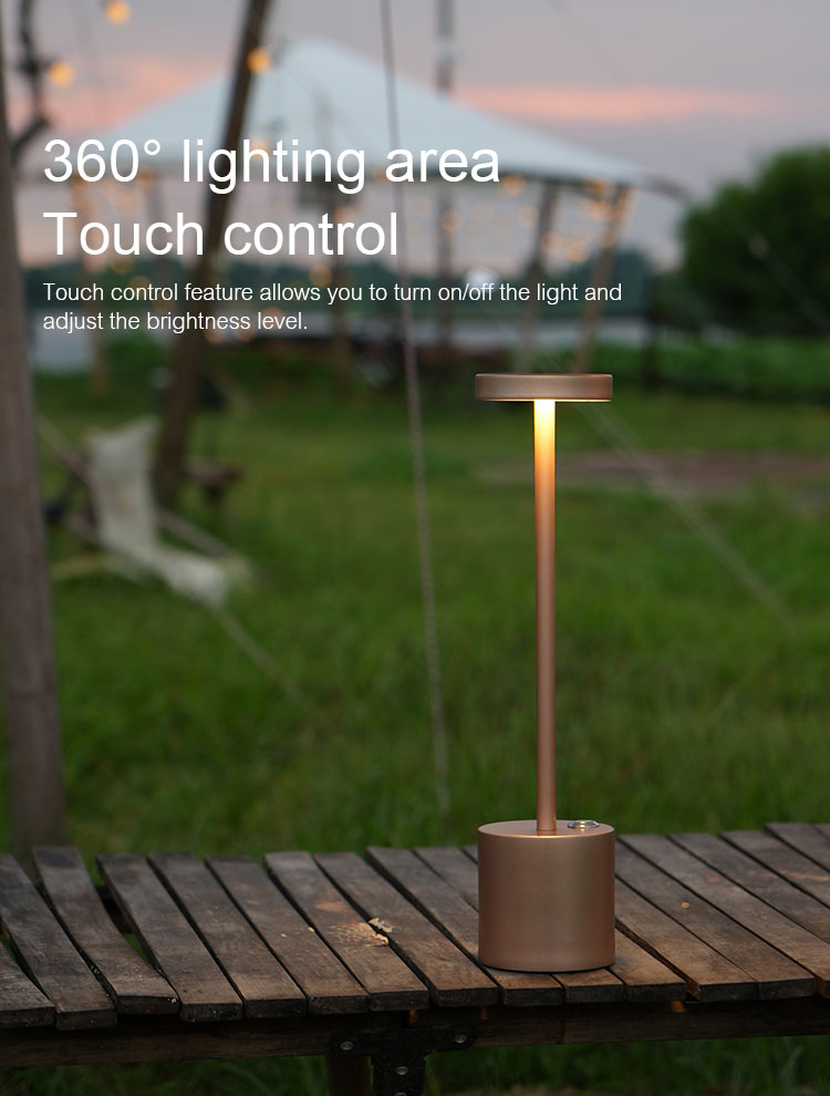 Rechargeable Portable Bedside Night Light DC6V Led Table Lamp Restaurant