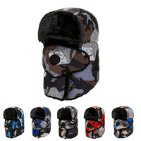 Mezcla de lana Aviator Trapper Hat Trooper Ear Flaps Ushanka Eskimo Bomber Ruso Cálido Invierno Frío
